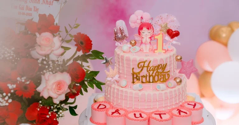 cherry birthday cake